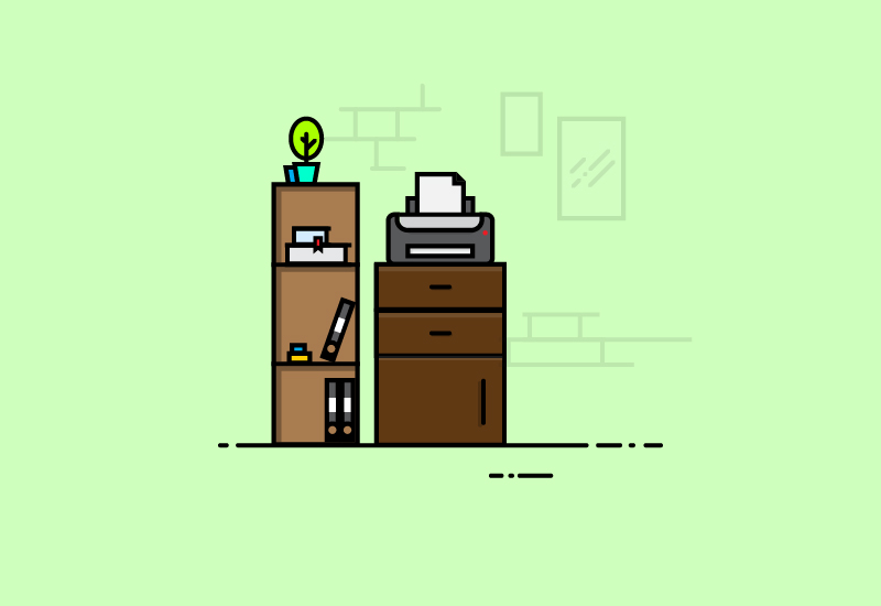 Work Spaces Illustration 