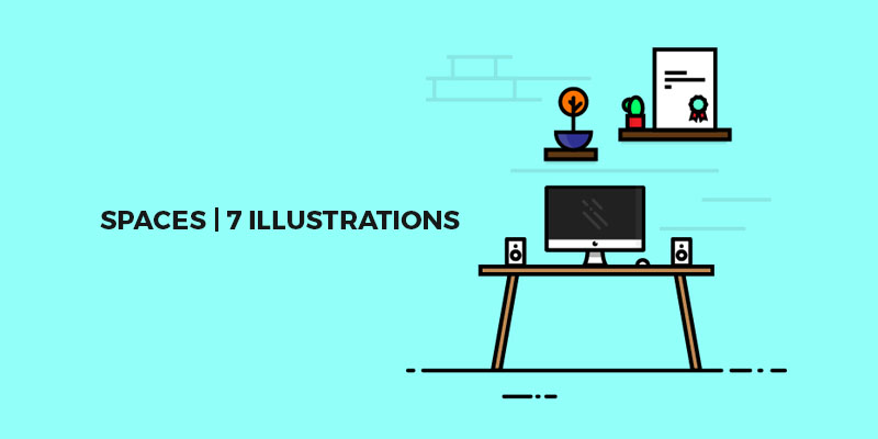 Work Spaces Illustration